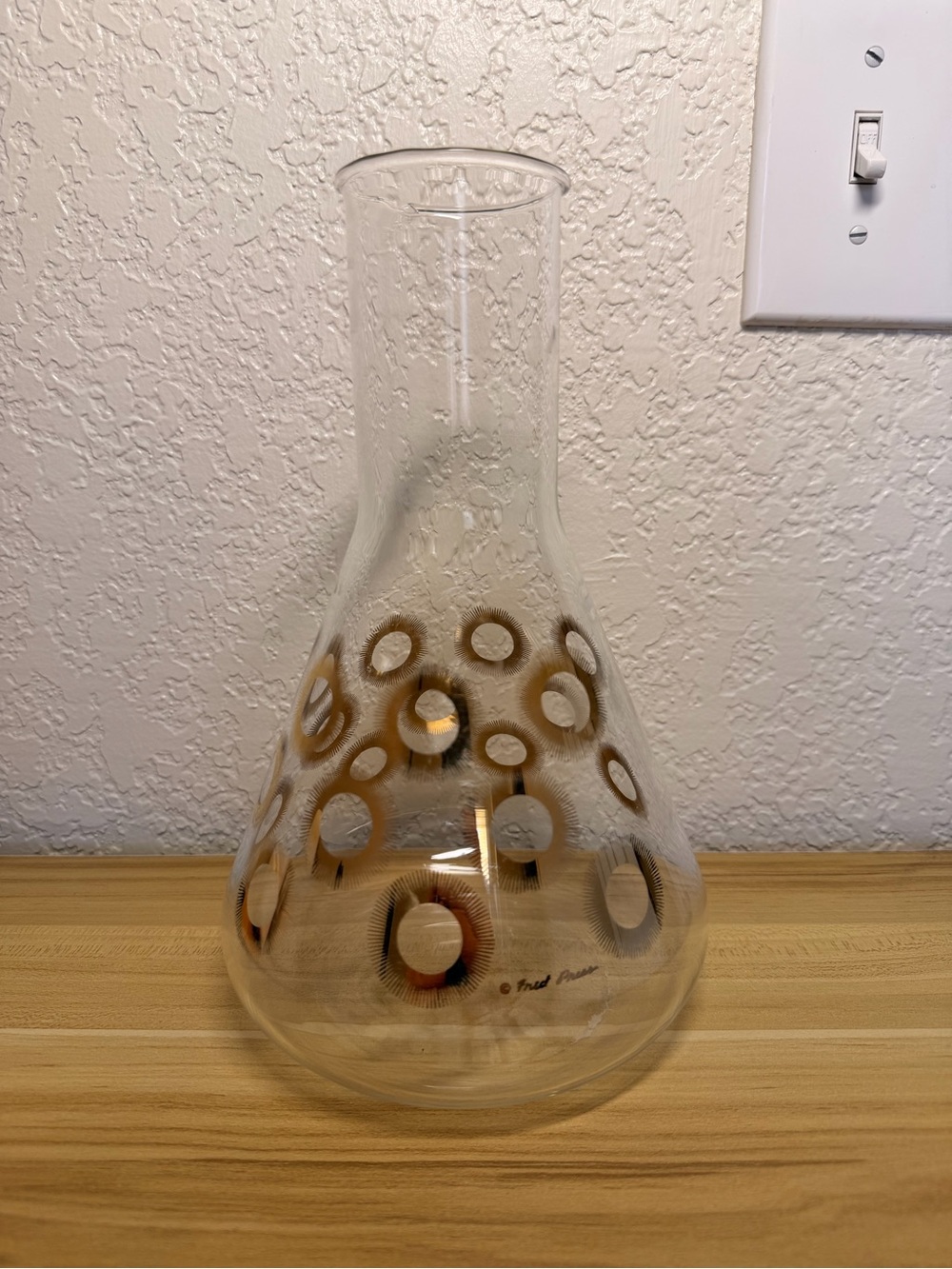 Vintage MCM Corningware Hand-Blown Glass Carafe Coffee Fred Press Replacement